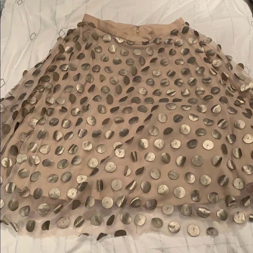 Anthropologie Tulle Midi Skirt